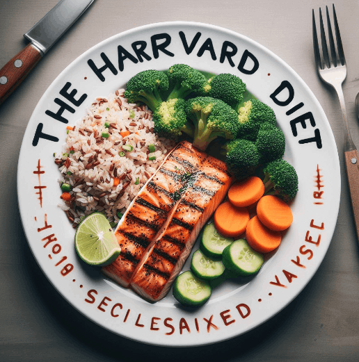 Foto para representar a la dieta Harvard de plato saludable para mantener el cuerpo sano