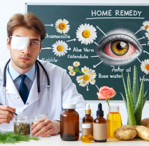 El remedio casero recomendado por el doctor naturista para tratar la conjuntivitis está elaborado con ingredientes naturales como manzanilla, aloe vera, caléndula, patata, aceite de ricino, agua de rosas y miel.